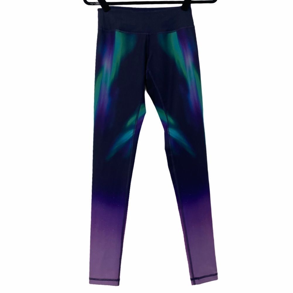 Zella‎ Galaxy Print Purple Blue Green Leggings